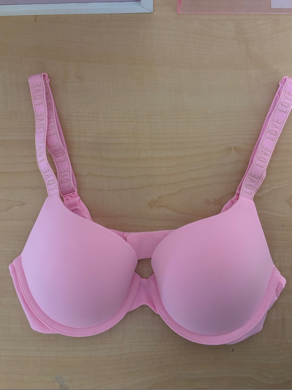 Victoria’s Secret- Pink T-Shirt Push Up Bra with Adjustable Straps